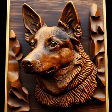 3D модель Австралийская собака келпи (STL)